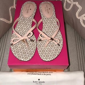 New Kate Spade Mistic Bow Blush Sandals